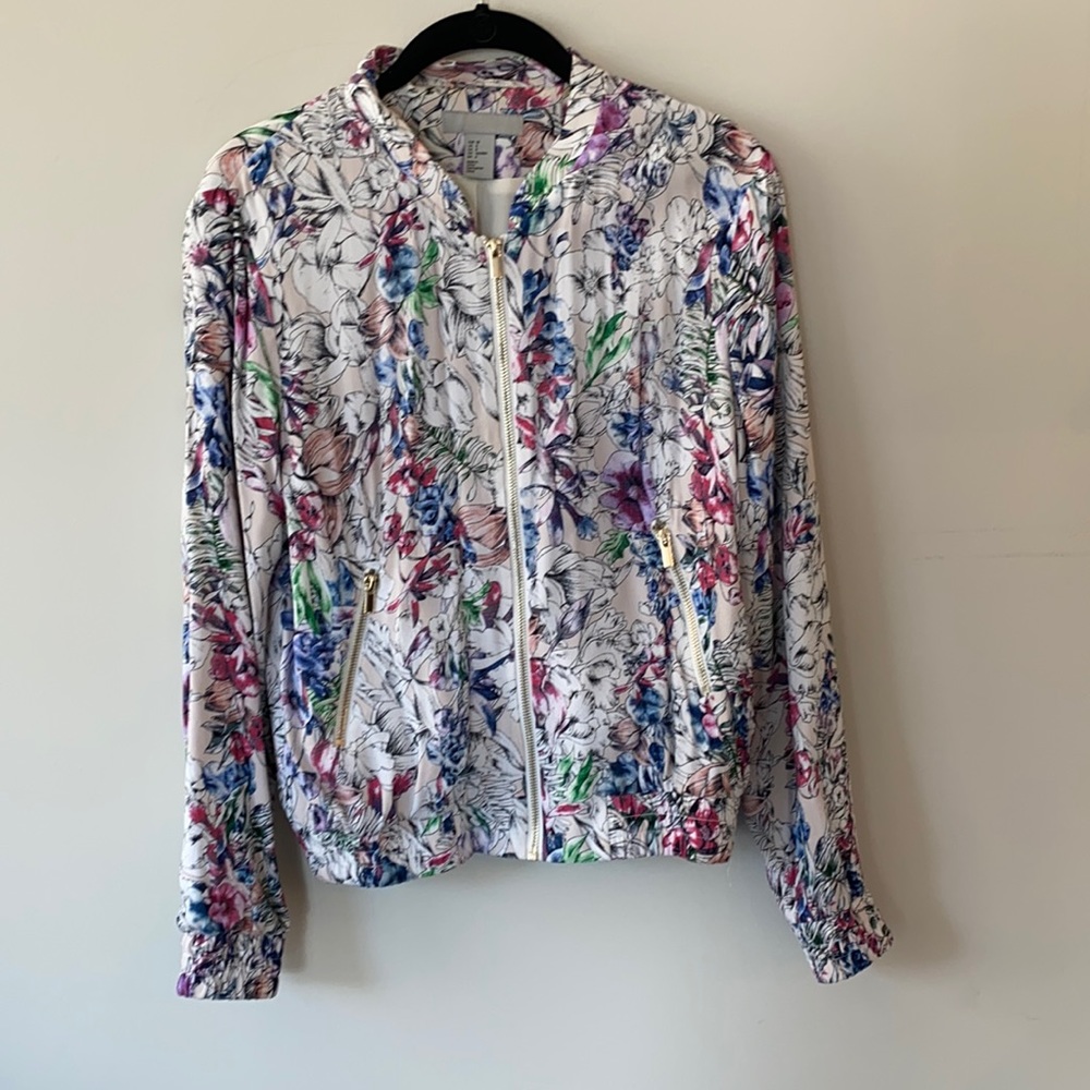 H&M floral bomber